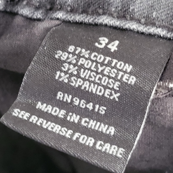 Rebel Vengeance Men's Low Rise Flare Two Tone Distressed Jeans - Size 34 - Picture 14 of 15